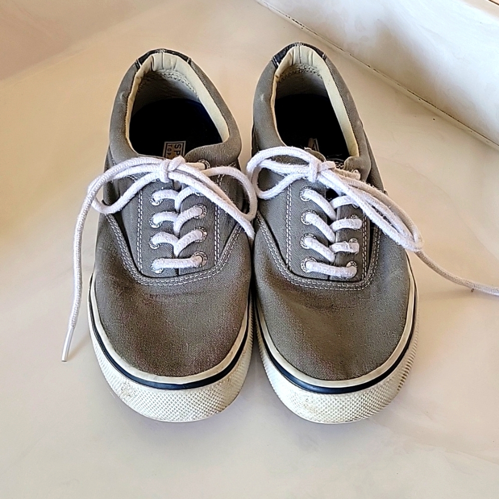 Sperry Gray Boat Shoes